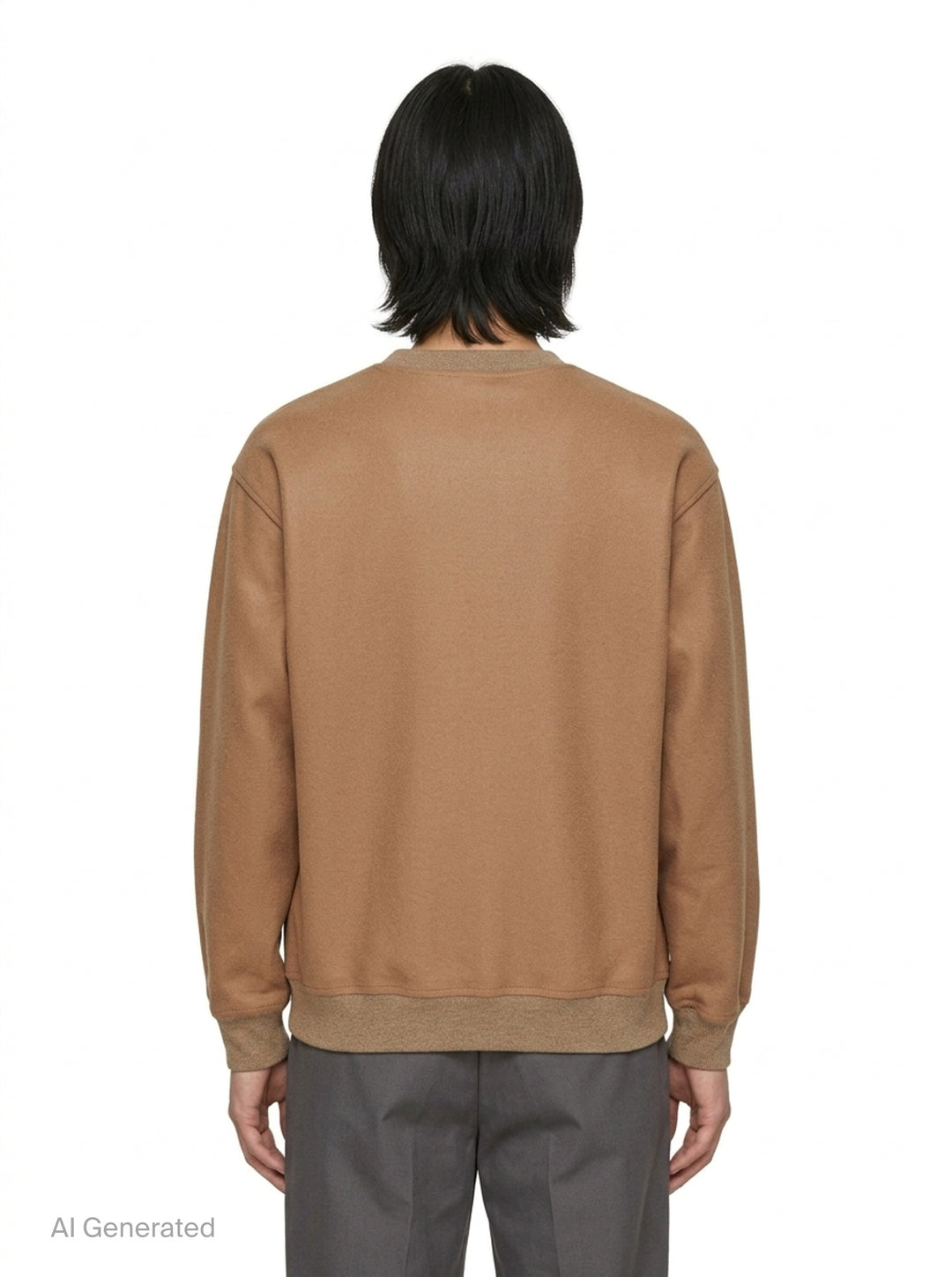 Wool Melton Long Sleeve Sweatshirt | Jil Sander | Club21 - back