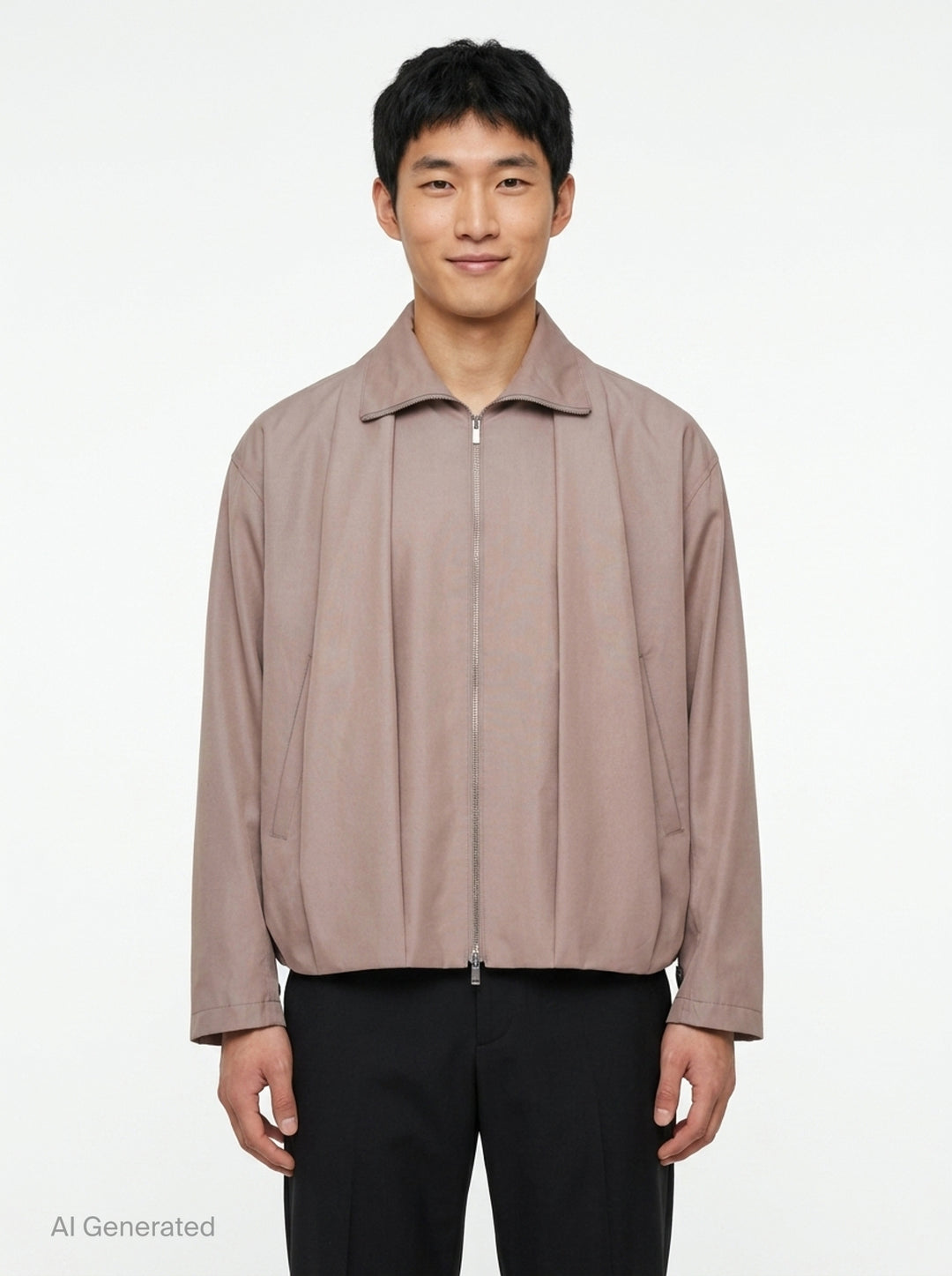 Shawl Collar Blouson Jacket | JiyongKim | Club21 - front
