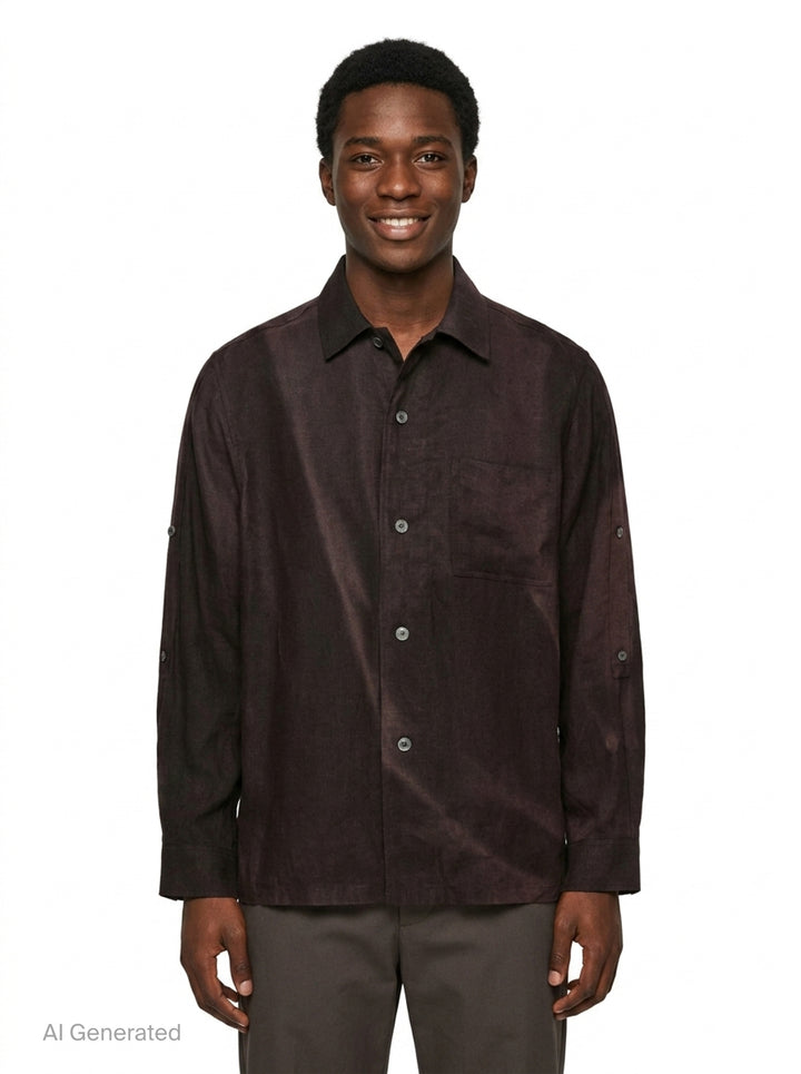 Sun-Bleached Long Sleeve Strap Shirt | JiyongKim | Club21 - front