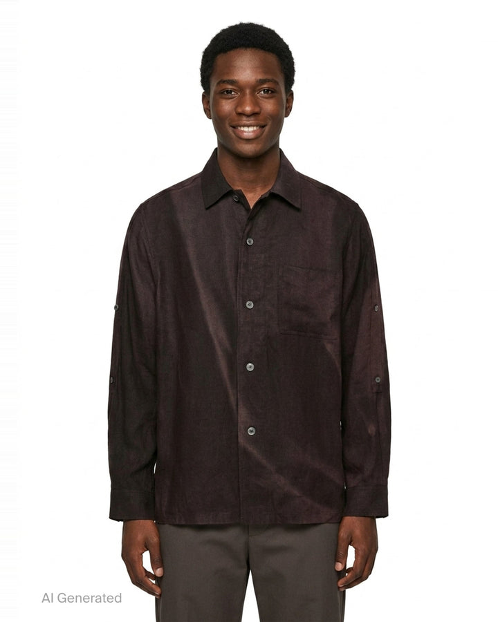 Sun-Bleached Long Sleeve Strap Shirt | JiyongKim | Club21 - front