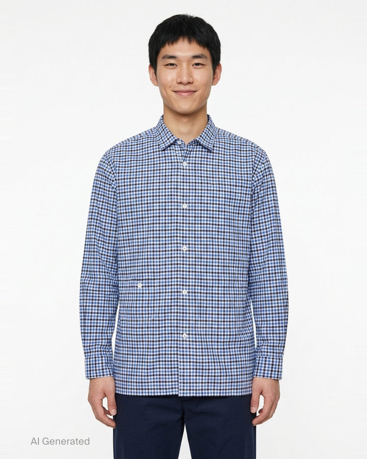 Cotton Stripe Long Sleeve Shirt | Comme des Garçons Homme | Club21 - front