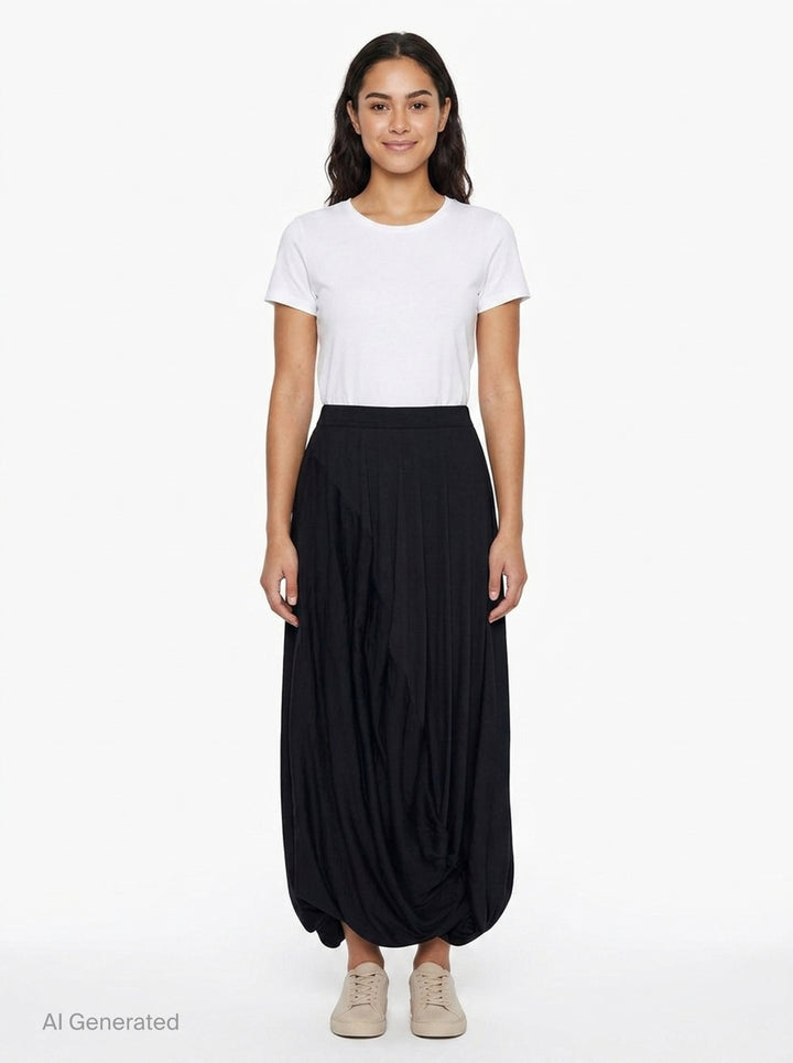 Draped Midi Skirt | Junya Watanabe | Club21 - front