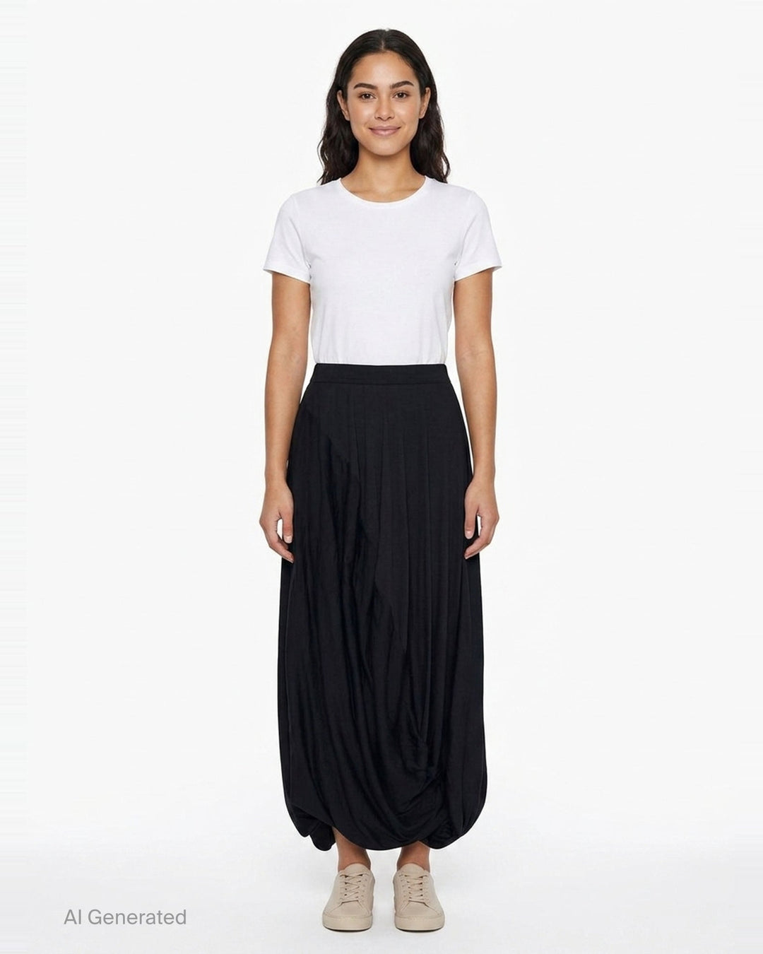 Draped Midi Skirt | Junya Watanabe | Club21 - front
