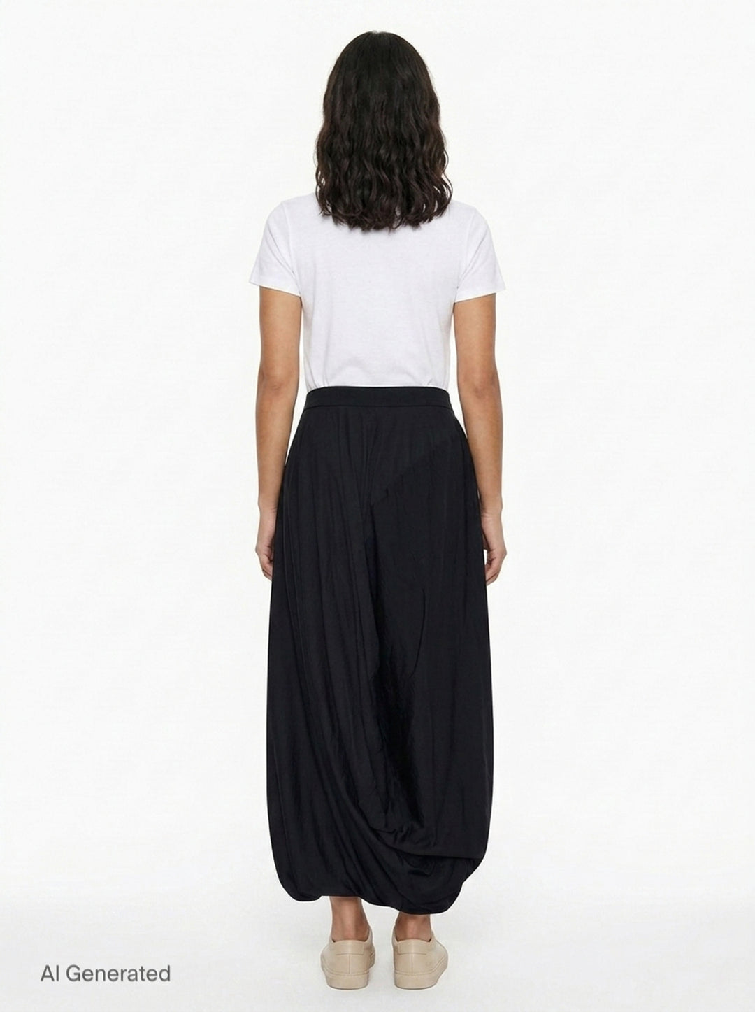 Draped Midi Skirt | Junya Watanabe | Club21 - back
