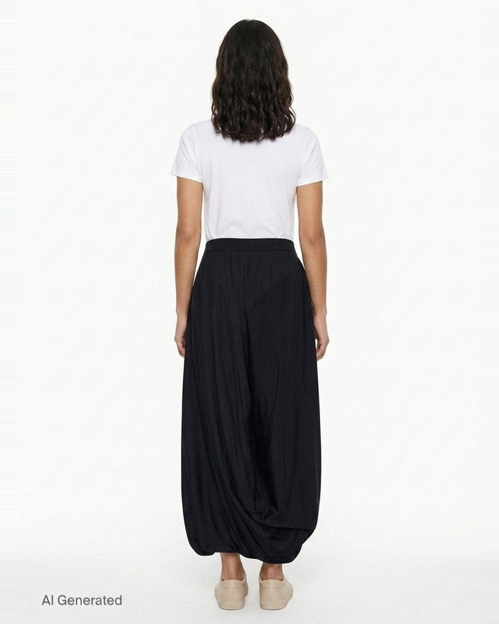 Draped Midi Skirt | Junya Watanabe | Club21 - back