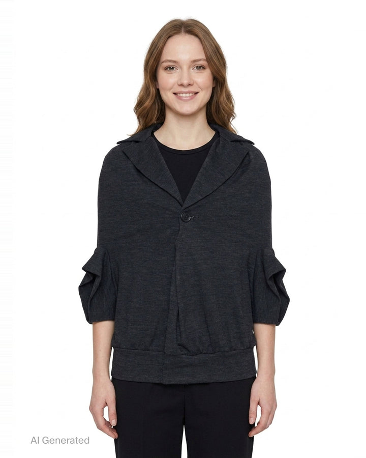 Exaggerated Silhouette Tailored Jacket | Junya Watanabe | Club21 - front