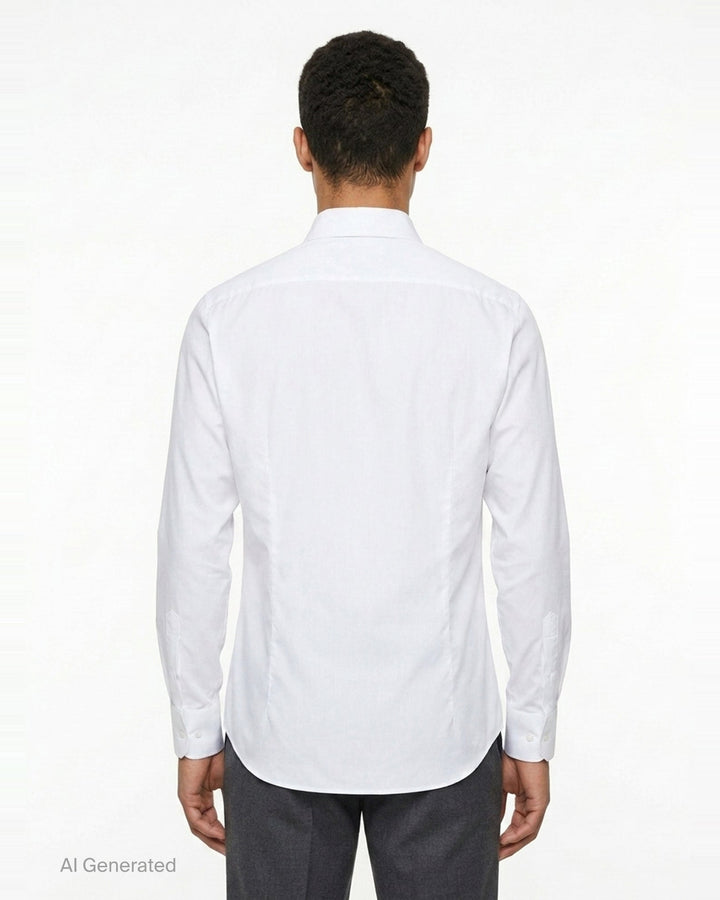 Long Sleeve Pleated Bib Shirt | Junya Watanabe | Club21 - back