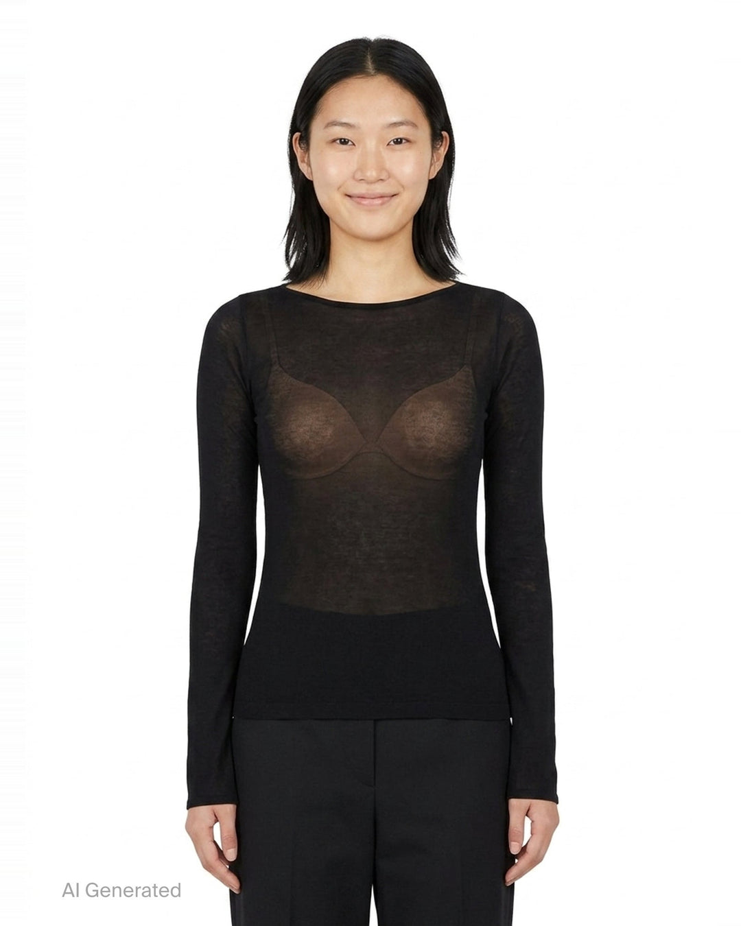 Long Sleeve Stretch Top | Junya Watanabe | Club21 - front