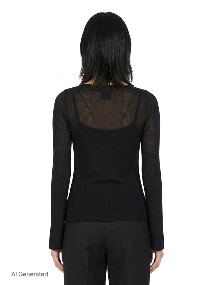 Long Sleeve Stretch Top | Junya Watanabe | Club21 - back