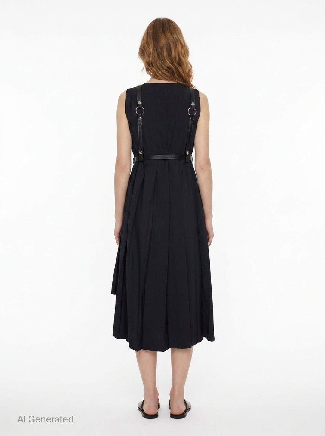 Midi Pleated Harness Dress | Junya Watanabe | Club21 - back
