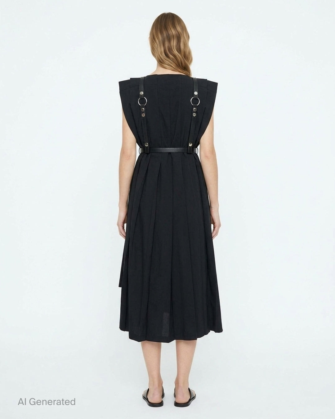 Midi Pleated Harness Dress | Junya Watanabe | Club21 - back