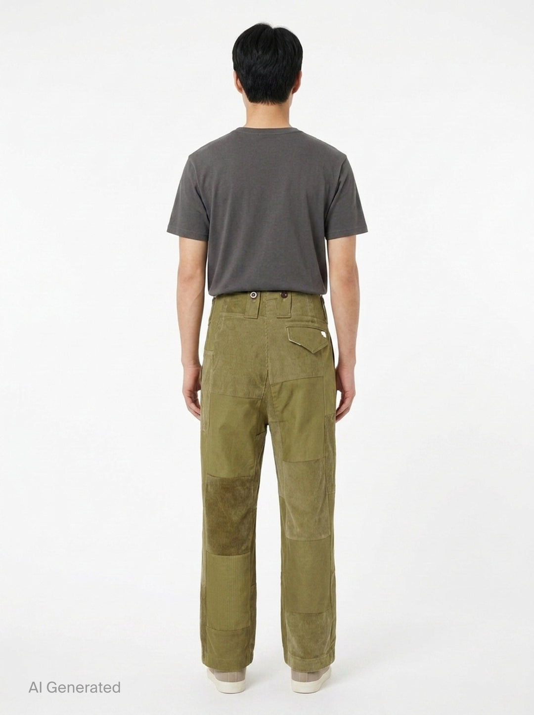 Multi Fabric Patchwork Pants | Junya Watanabe | Club21 - back