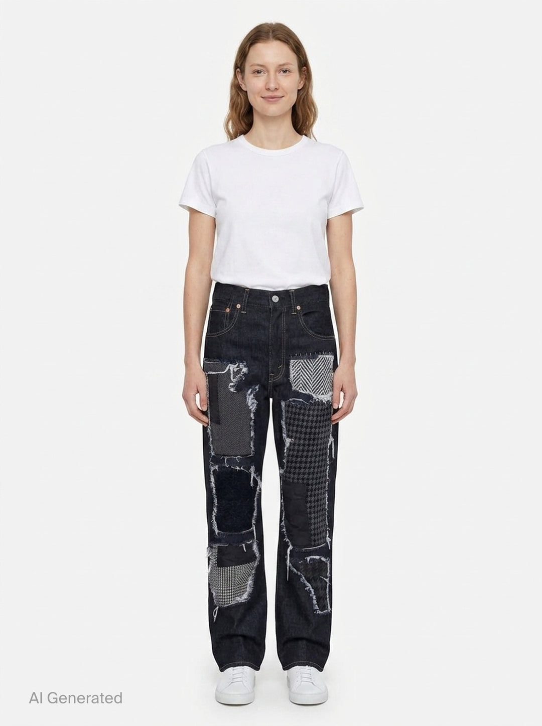 Patchwork Slim Jeans | Junya Watanabe | Club21 - front