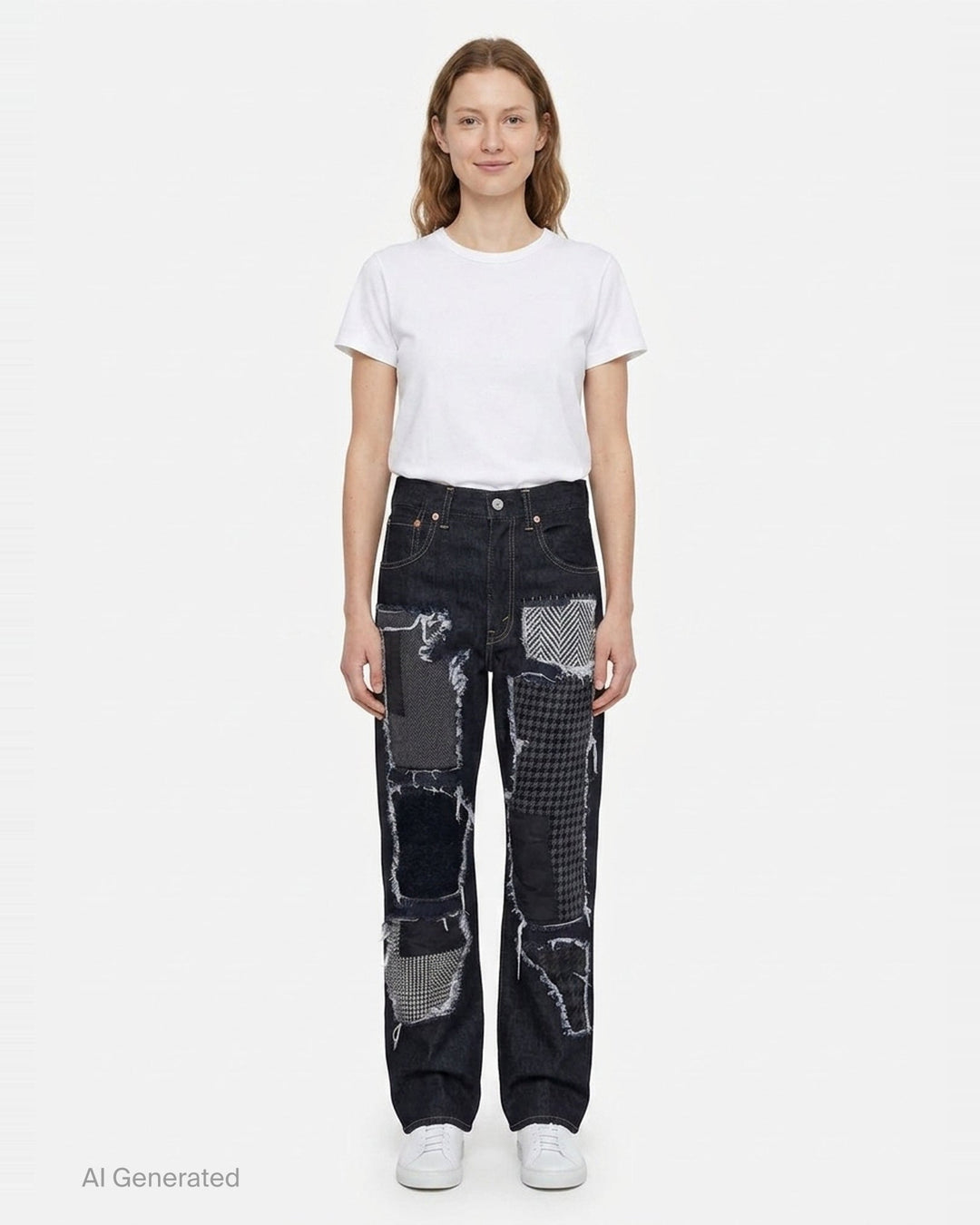 Patchwork Slim Jeans | Junya Watanabe | Club21 - front