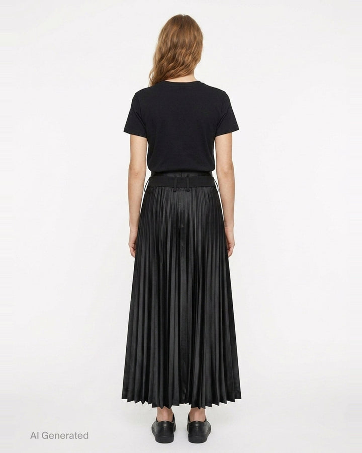 Pleated Wide-Leg Cropped Trousers | Junya Watanabe | Club21 - back
