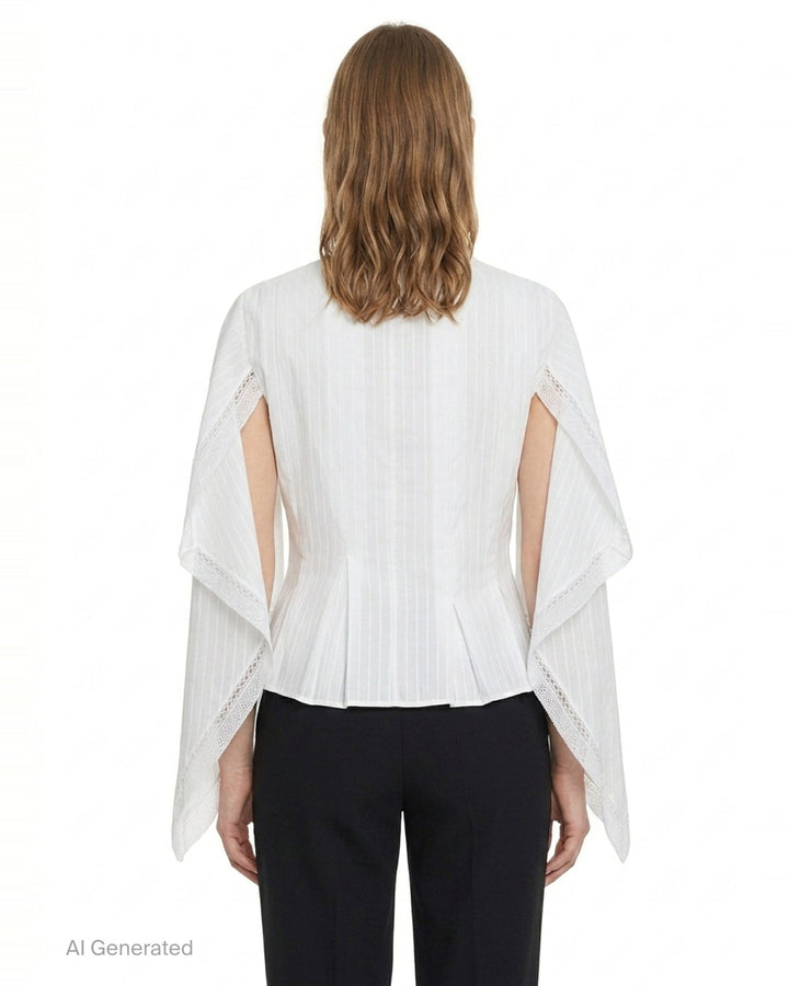 Draped Sleeve Woven Top | JW Anderson | Club21 - back