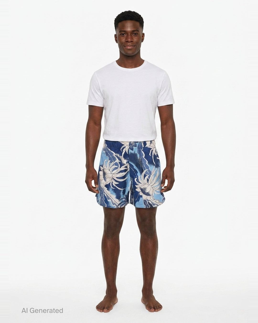 Hawaiian Print Swim Shorts | JW Anderson | Club21 - front