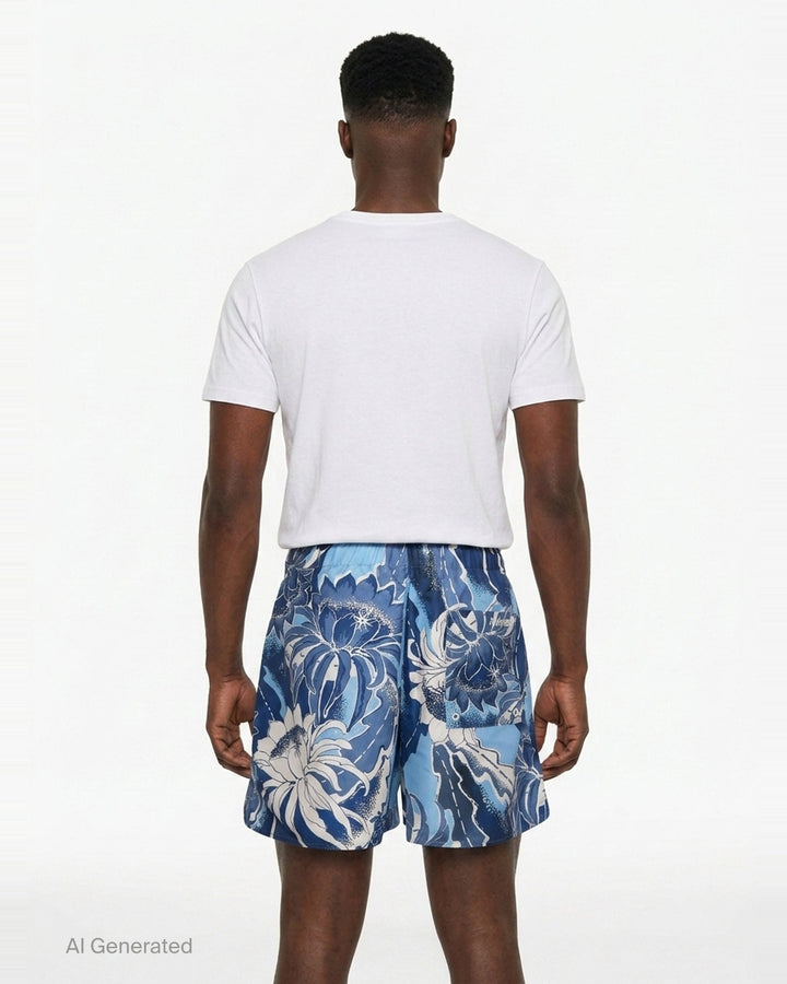 Hawaiian Print Swim Shorts | JW Anderson | Club21 - back