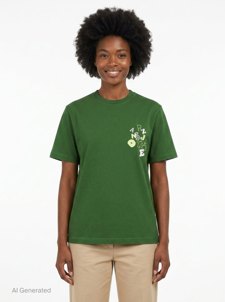 Scattered Letters T-Shirt | JW Anderson | Club21 - front