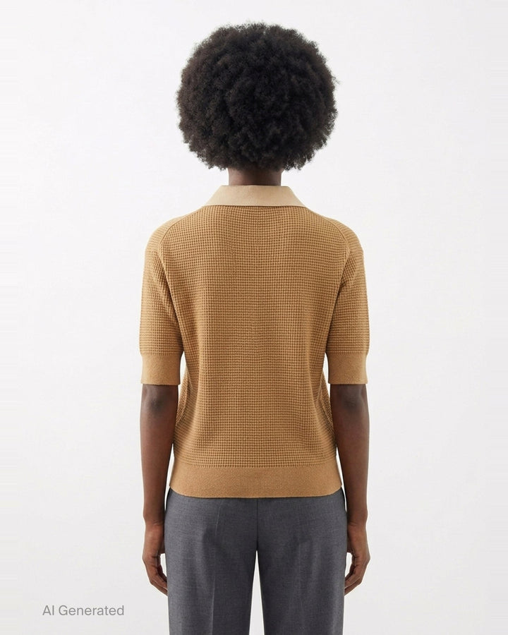 Short Sleeve Polo Jumper | JW Anderson | Club21 - back