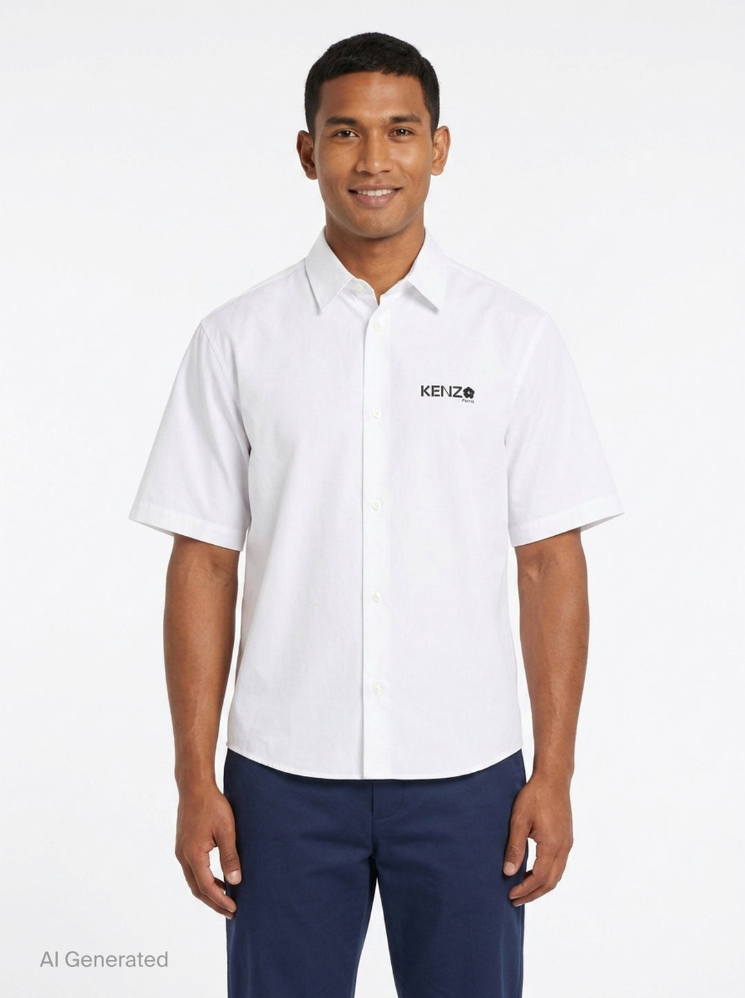 Boke Flower Short Sleeve Shirt | Kenzo | Club21 - front