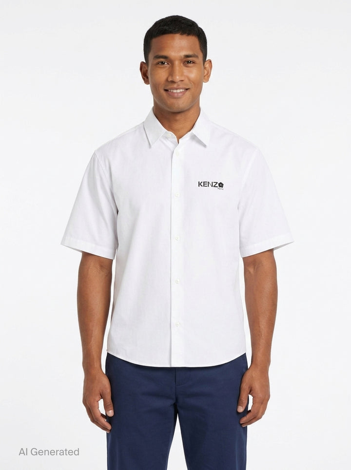 Boke Flower Short Sleeve Shirt | Kenzo | Club21 - front