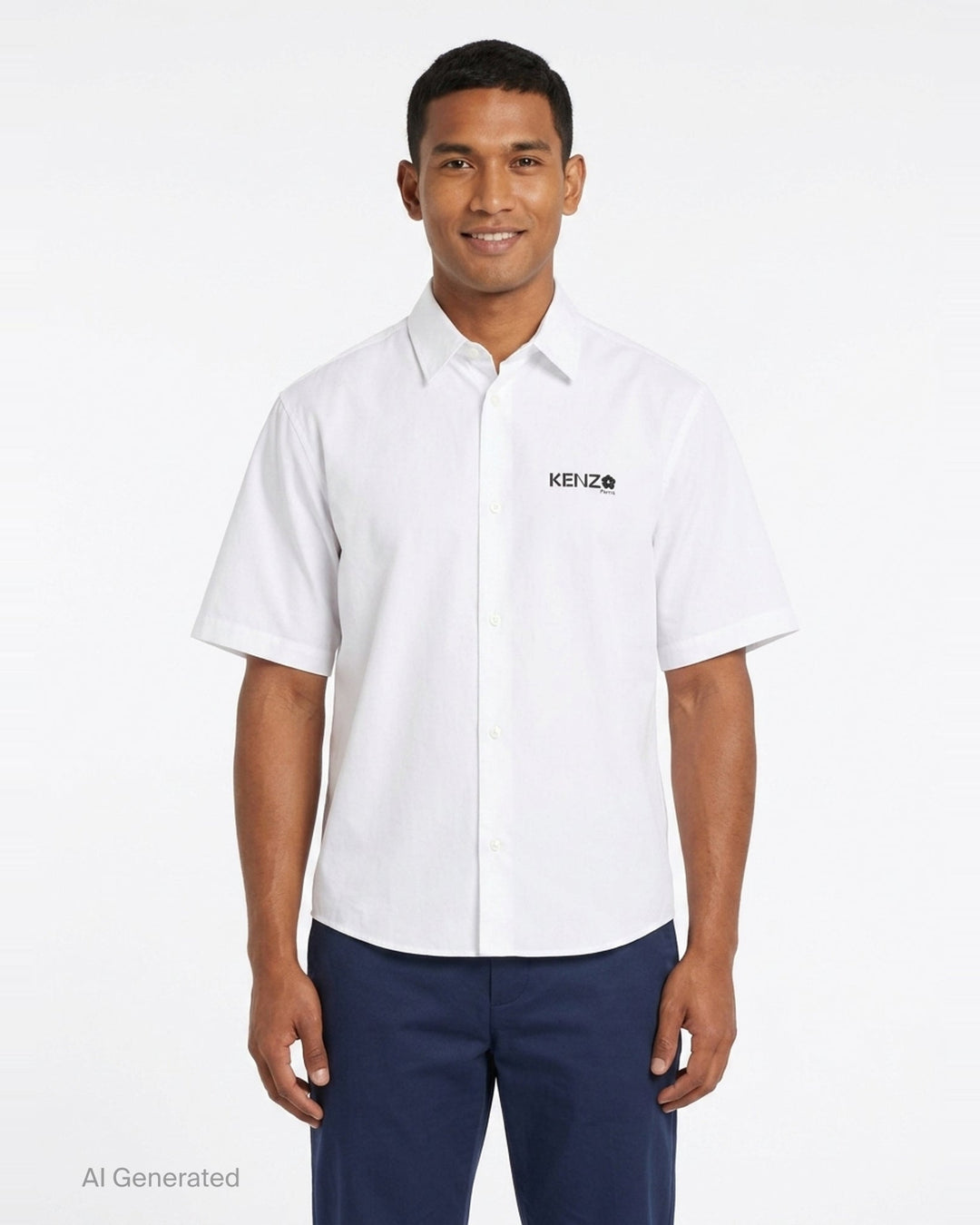 Boke Flower Short Sleeve Shirt | Kenzo | Club21 - front