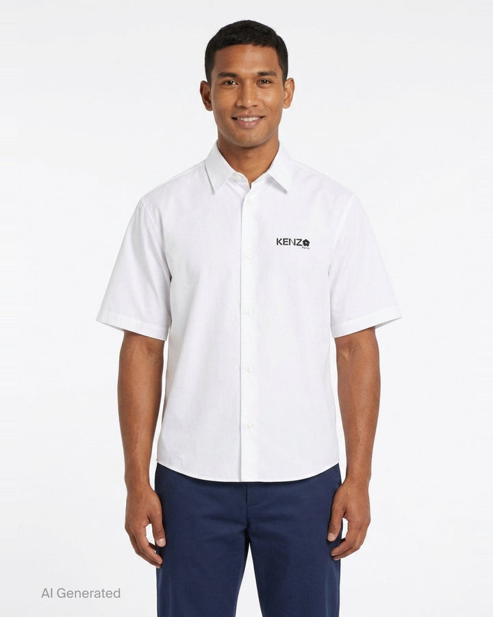 Boke Flower Short Sleeve Shirt | Kenzo | Club21 - front