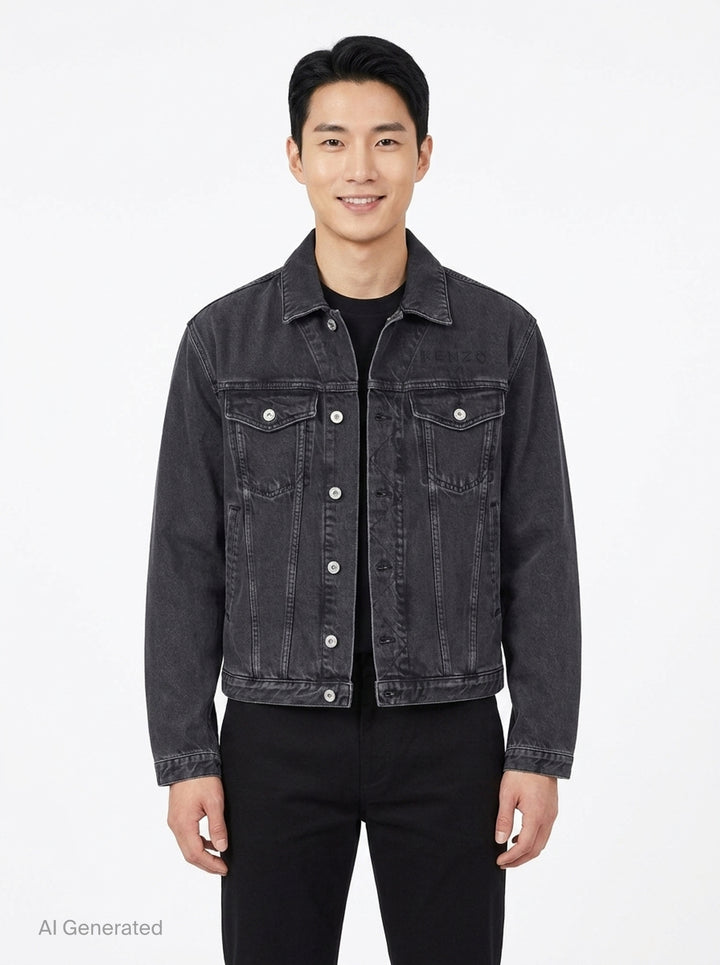 Boke Flower Trucker Jacket | Kenzo | Club21 - front