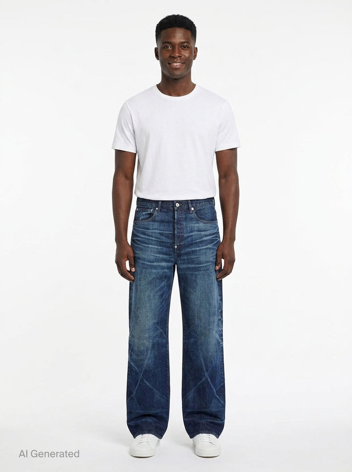 Turn Up Wide Fit Jeans | Kenzo | Club21 - front