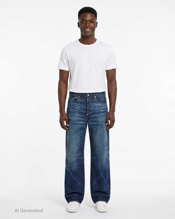 Turn Up Wide Fit Jeans | Kenzo | Club21 - front