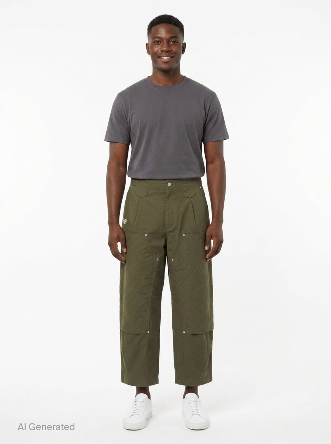 Weave Double Knee Pants | Kenzo | Club21 - front