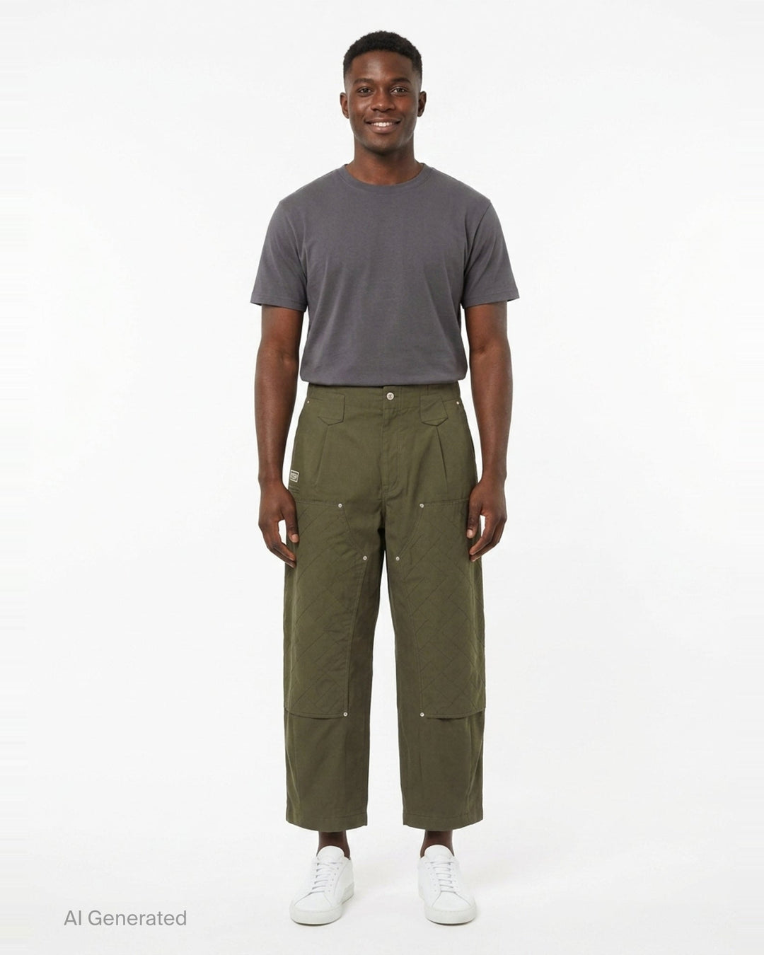 Weave Double Knee Pants | Kenzo | Club21 - front