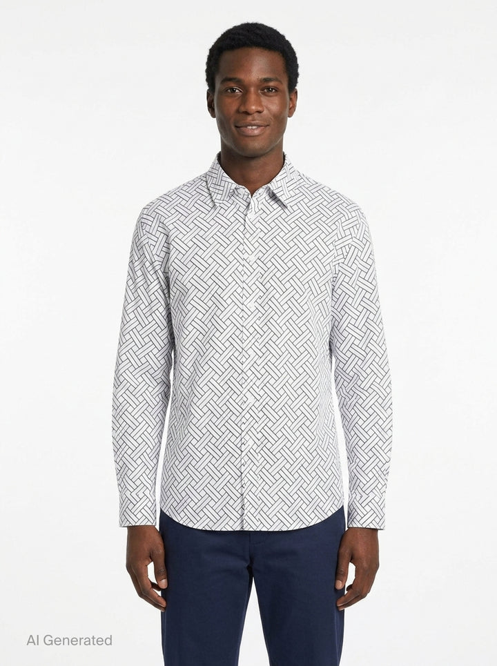 Weave Regular Shirt | Kenzo | Club21 - front