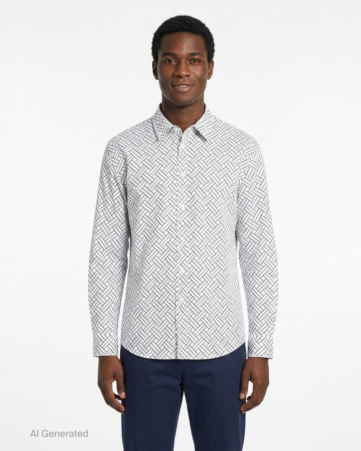 Weave Regular Shirt | Kenzo | Club21 - front