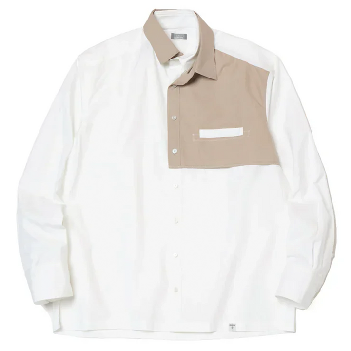 Asymmetric Bib-Front Shirt