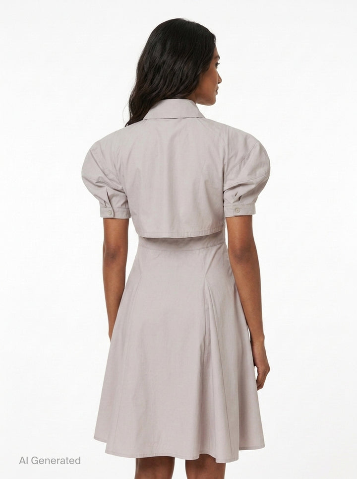Button-Up Shirt Dress | Kumann YHJ | Club21 - back
