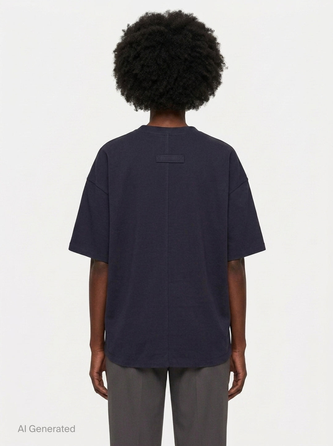 Navy Jersey Single Pocket Tee | Kumann YHJ | Club21 - back
