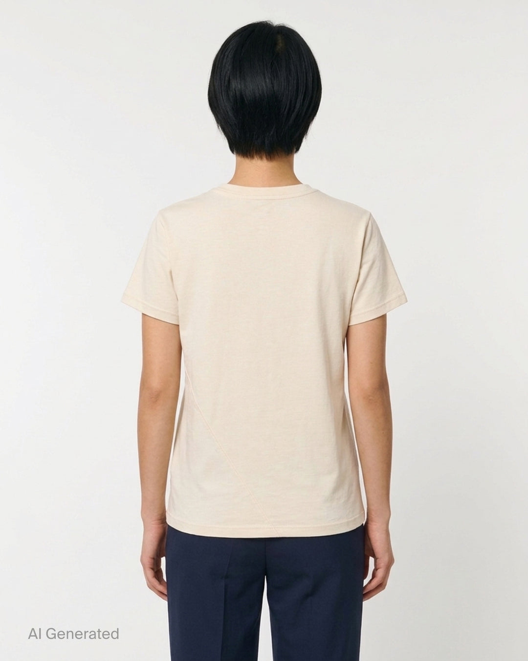 Lauren Manoogian Bias Baby Tee, a short sleeve crewneck t-shirt in a washed brown jersey, shown flat from the front - back