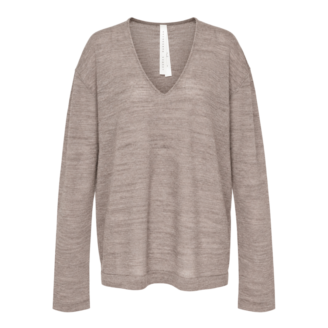 Fine Low V-Neck Sweater