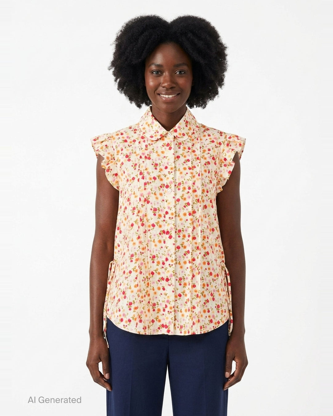 Flora Silk Short Sleeve Shirt | Lee Mathews | Club21 - front