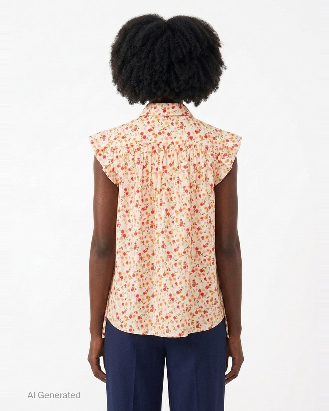 Flora Silk Short Sleeve Shirt | Lee Mathews | Club21 - back