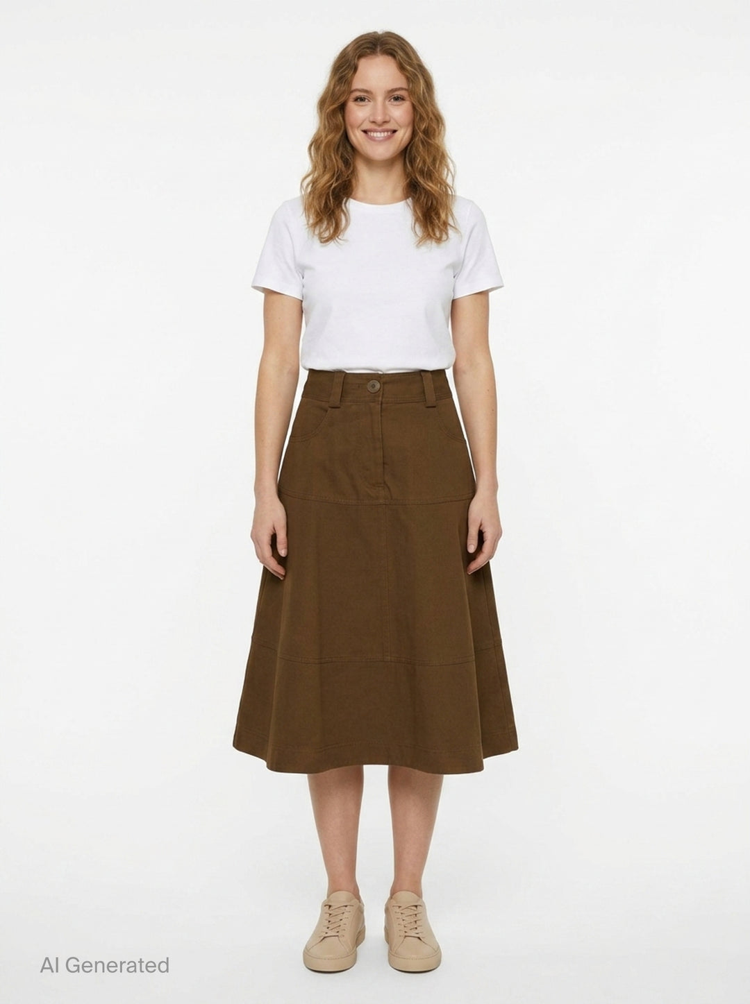 Harper Drill Flare Skirt | Lee Mathews | Club21 - front