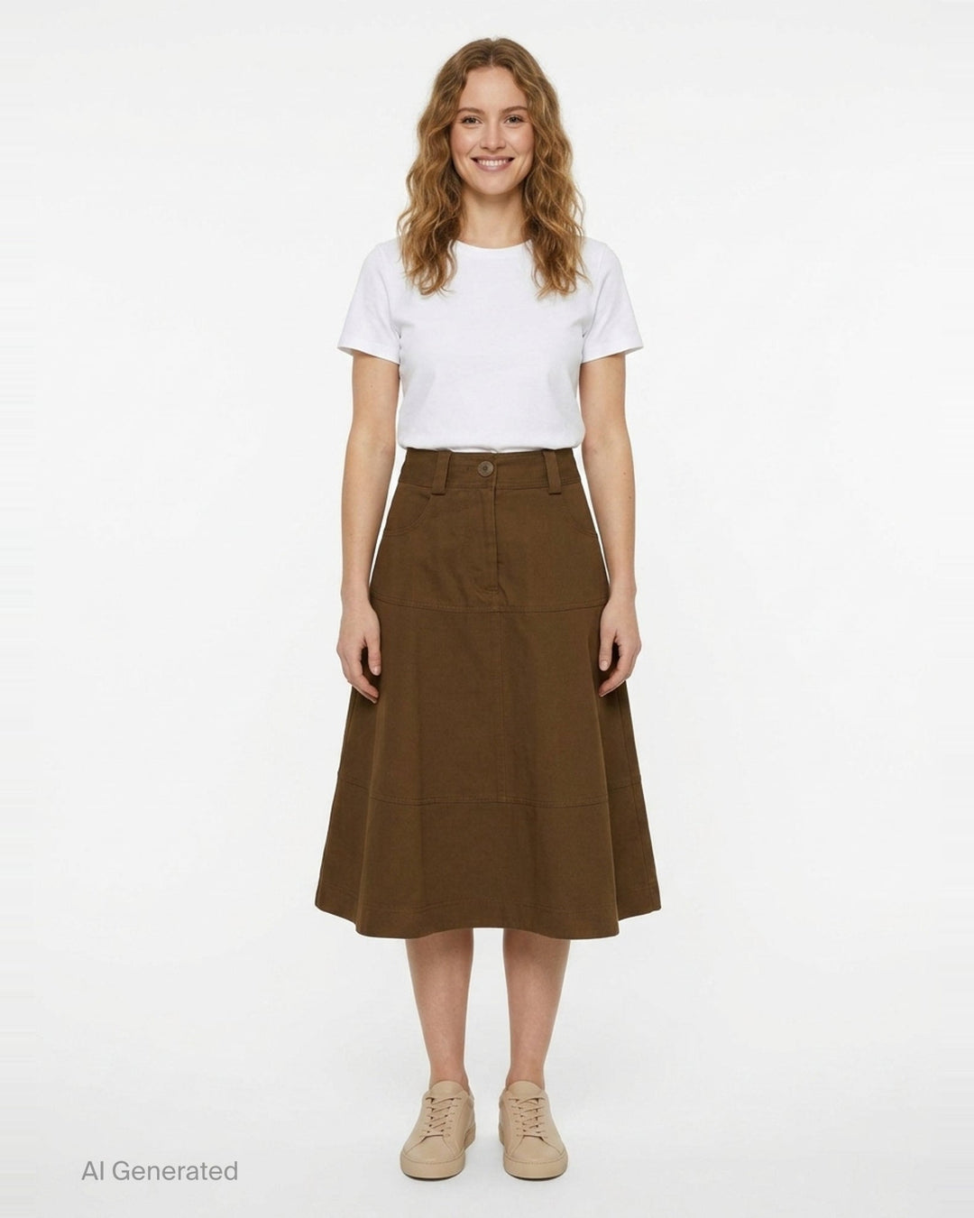 Harper Drill Flare Skirt | Lee Mathews | Club21 - front