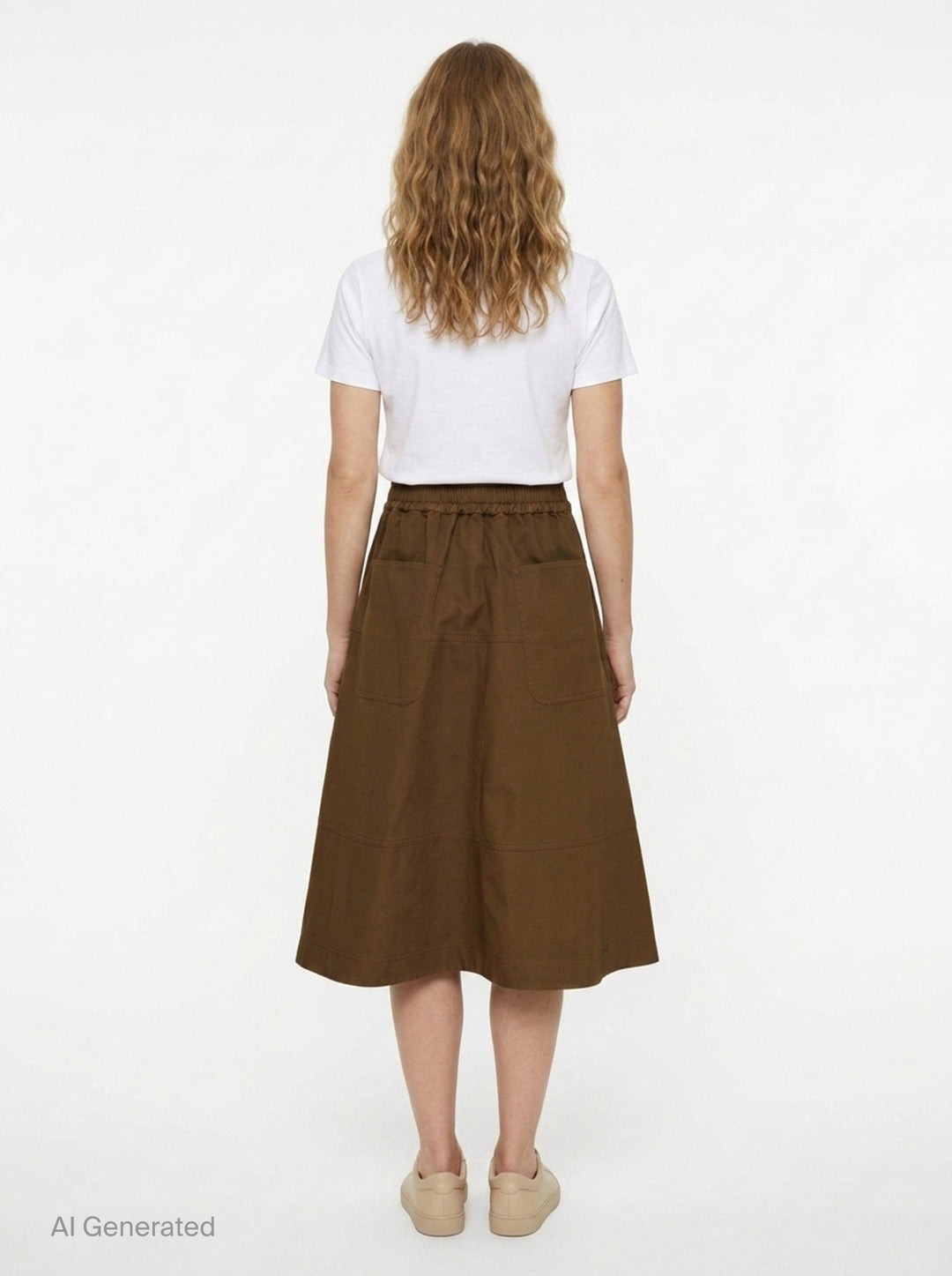 Harper Drill Flare Skirt | Lee Mathews | Club21 - back