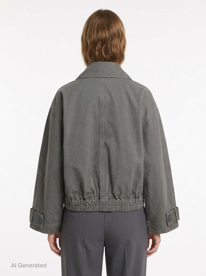 Harper Twill Double Breasted Blouson | Lee Mathews | Club21 - back