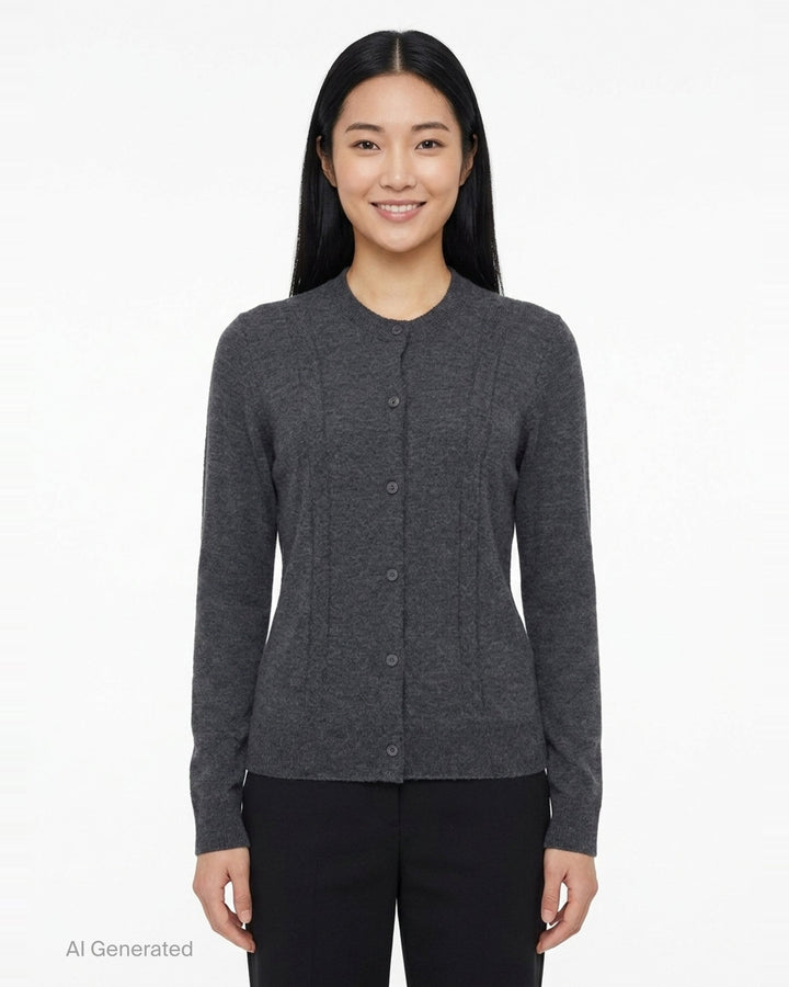 Mila Cable Knit Cardigan | Lee Mathews | Club21 - front