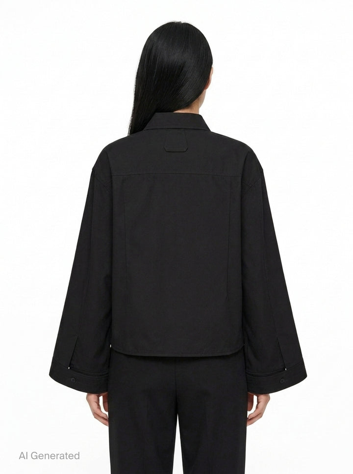 Rennie Cropped Shirt | Lee Mathews | Club21 - back
