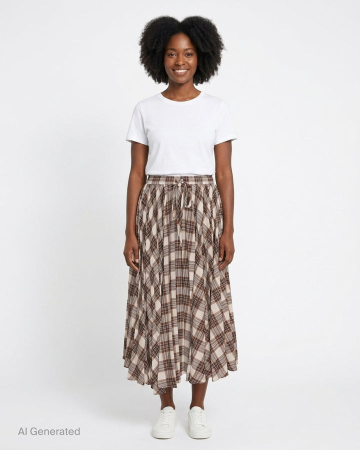 Rowan Pleat Skirt | Lee Mathews | Club21 - front