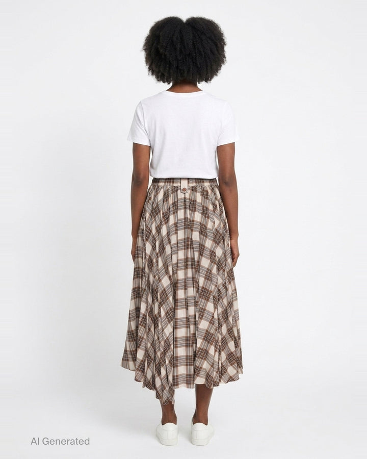 Rowan Pleat Skirt | Lee Mathews | Club21 - back